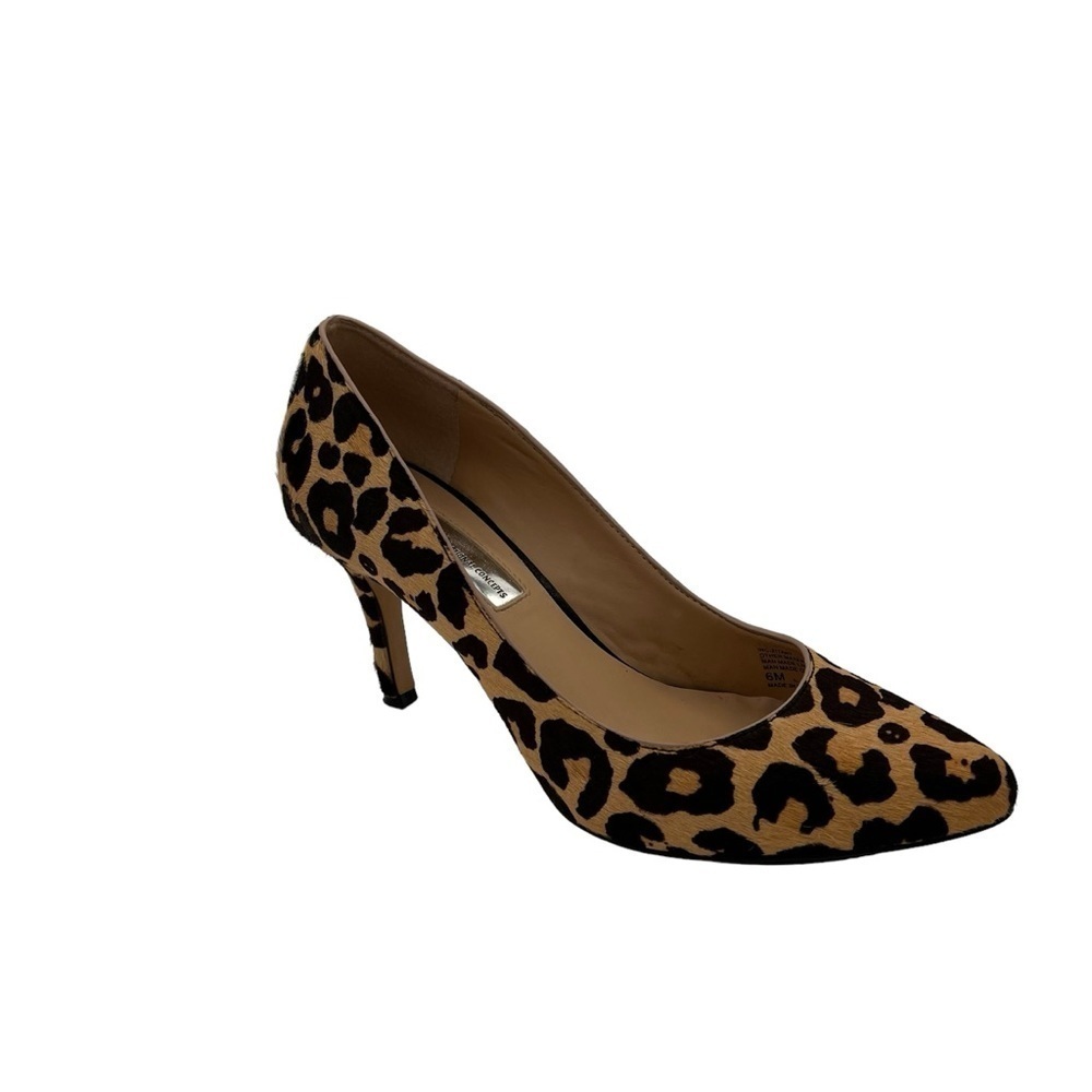 INC Women Zitah7 Leopard Slip On Heeled Pumps Size 6